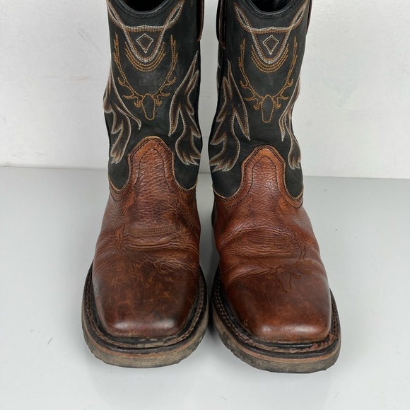 Cabela’s Mens Boots‎ Size 8M Pinedale XT Deer Skull Western Square Toe Work main image 6